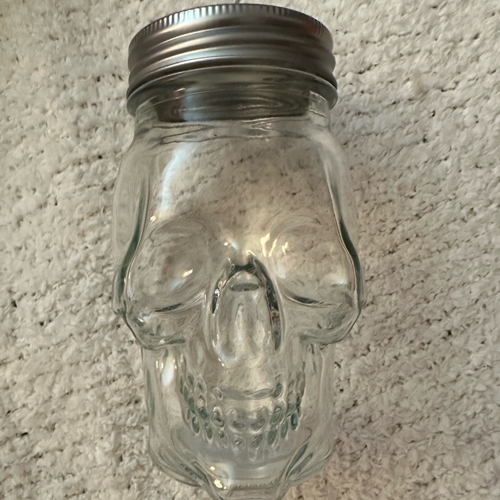 Skull Glass Jar 🫙 💀